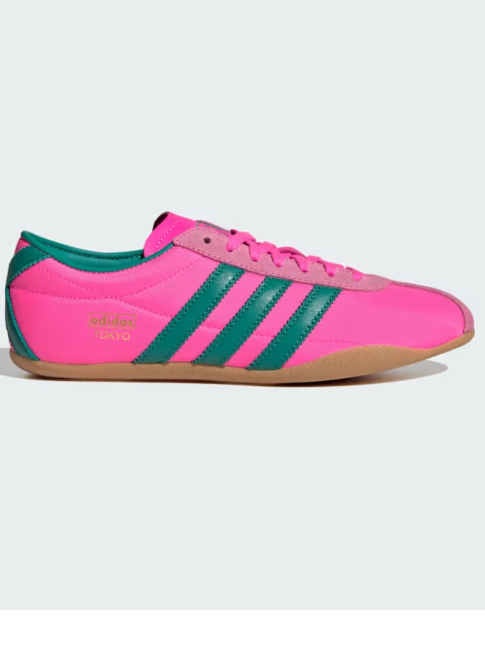 adidas Tokyo Shoes — Hot Pink with Teal Stripes